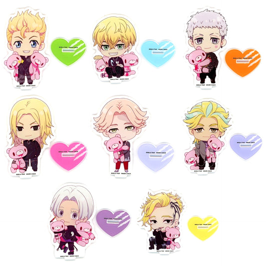 Set of 8 A Tokyo Revengers x Chax Gloomy Bear Acrylic Stand [USED]