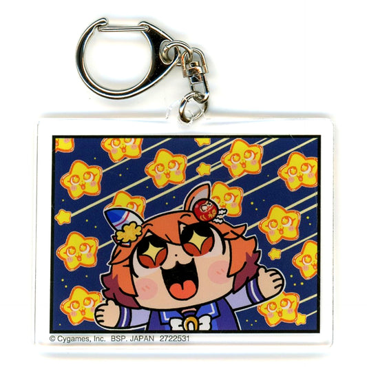 Matikanefukukitaru Umamusume Pretty Derby Acrylic Plate Keychain Okawa Bukubu World [USED]