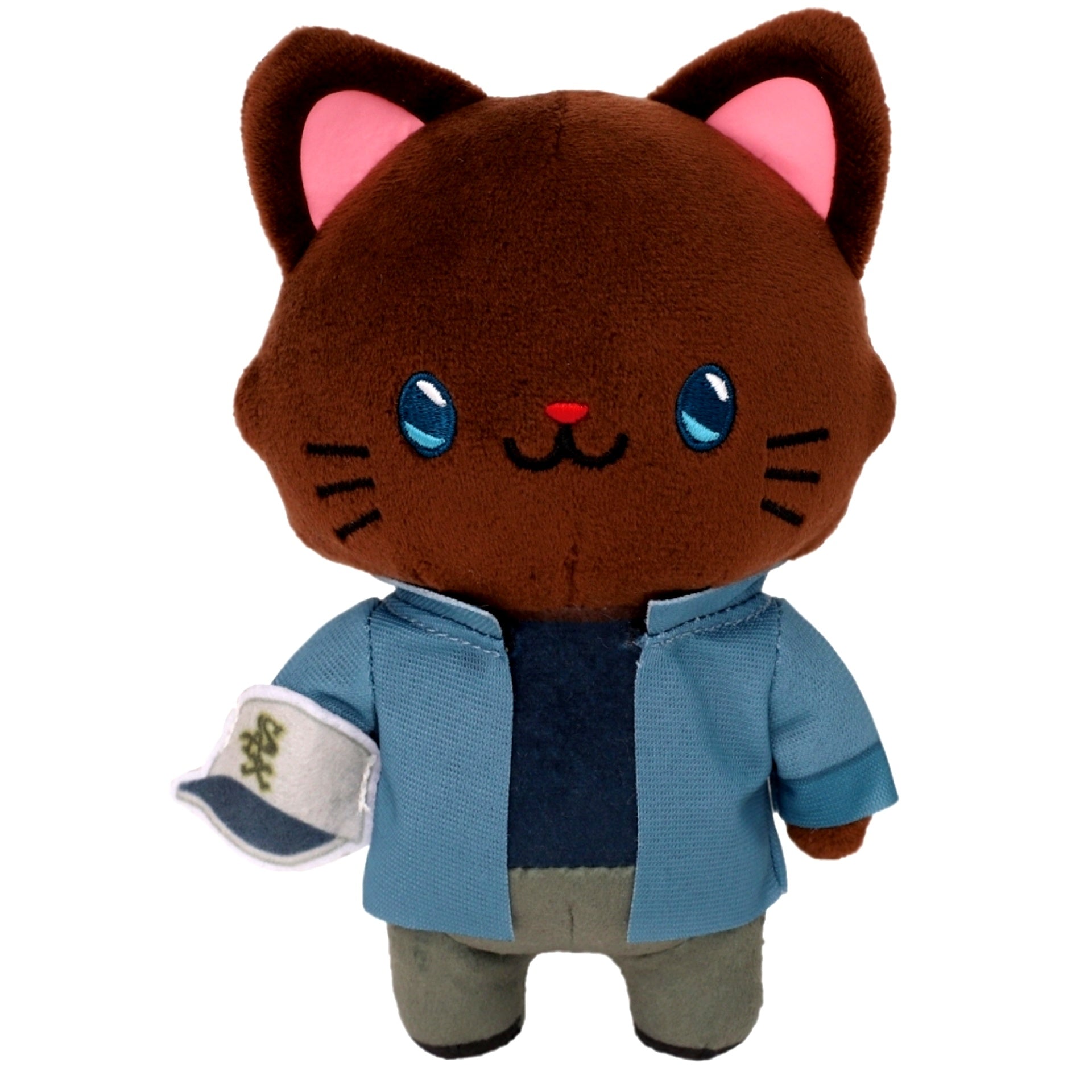 Heiji Hattori withCAT Plush Keychain Plus with Eye Mask Detective Conan [USED]