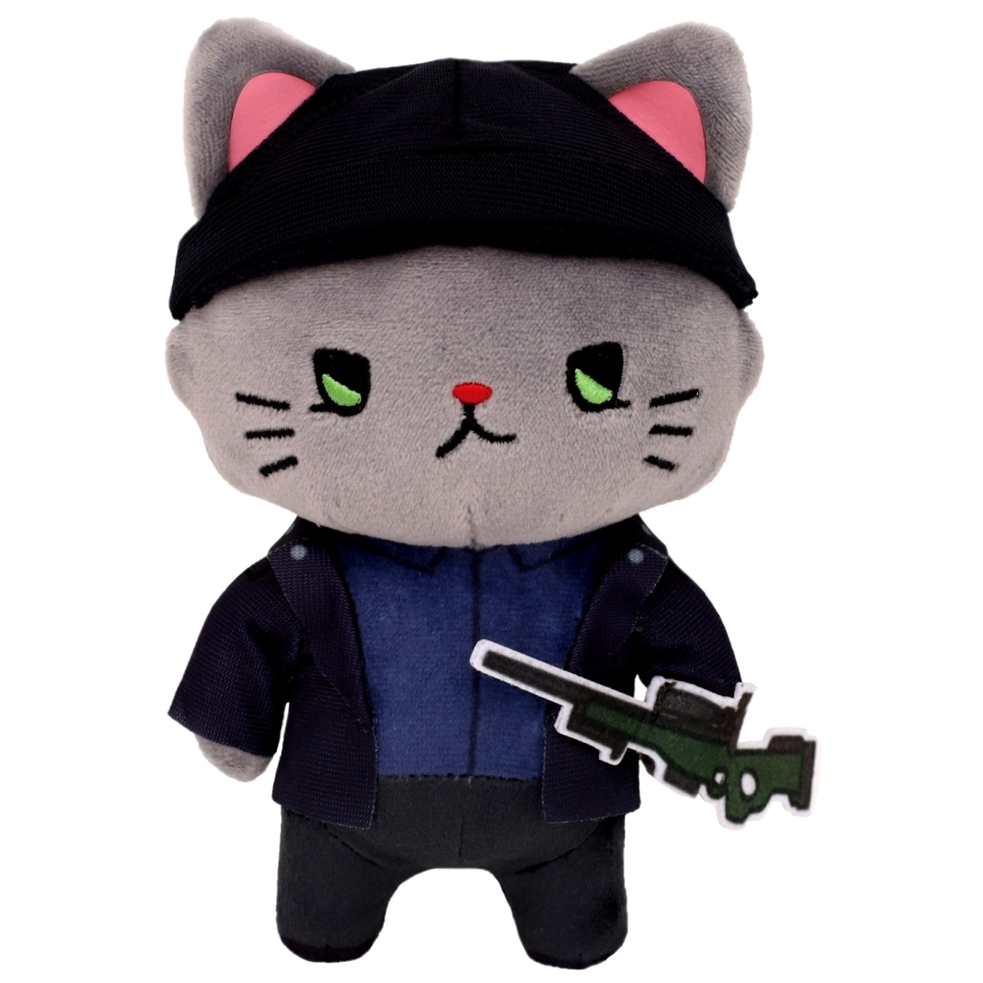 Shuichi Akai withCAT Plush Keychain Plus with Eye Mask Detective Conan [USED]