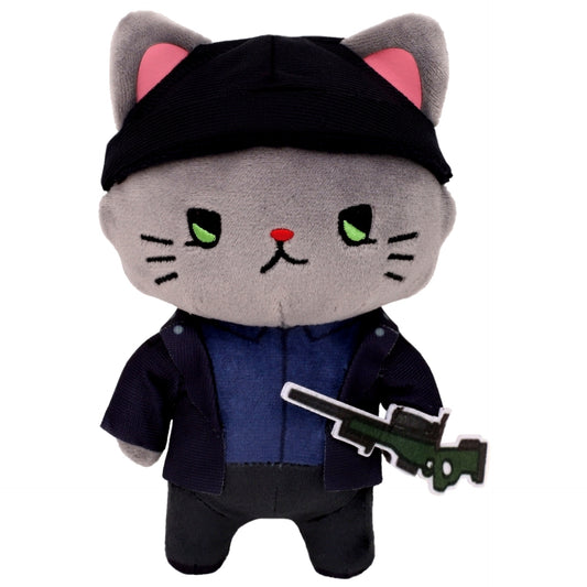 Shuichi Akai withCAT Plush Keychain Plus with Eye Mask Detective Conan [USED]