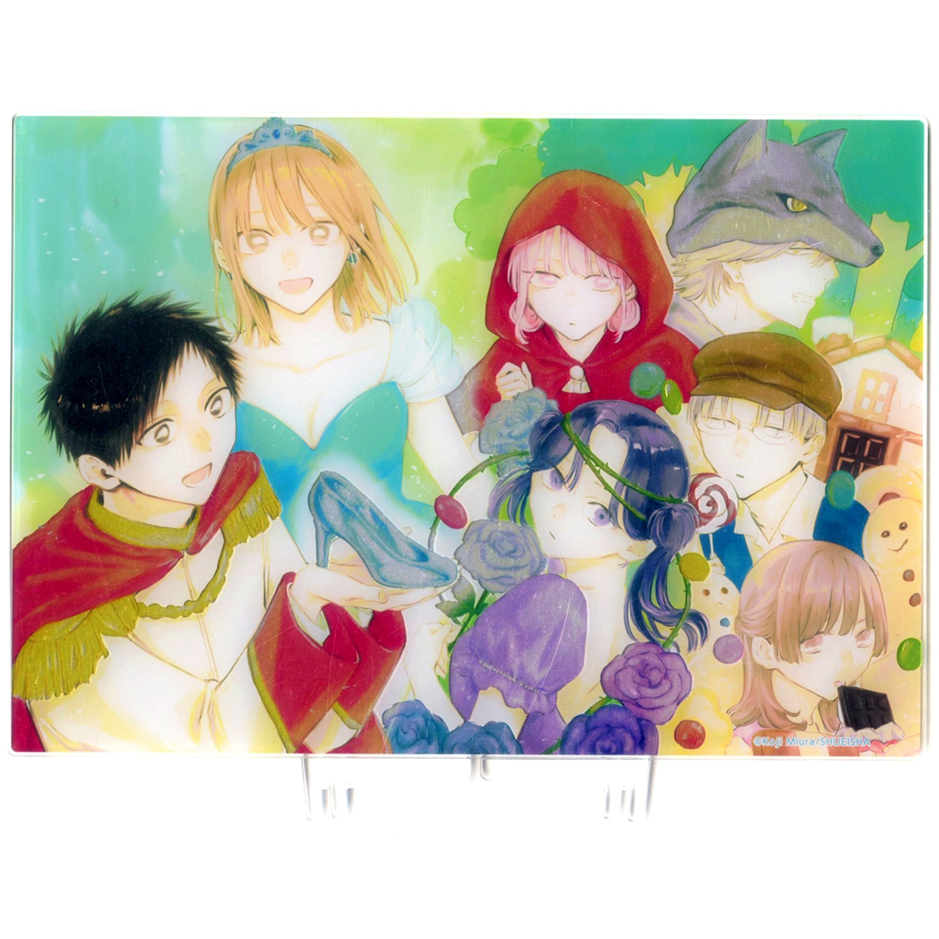 WJ 2024 No.44 Lead Color Page Foil Stamped Acrylic Art Blue Box Jump Characters Store Limited [USED]