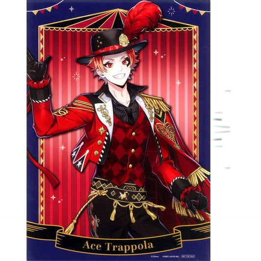 Ace Trappola Playful Dress Ver. Disney Twisted Wonderland A4 Acrylic Panel Animate Girls Festival 2024 Hologram Gold Foil BIG Clear Bookmark Lottery Winning Bonus [USED]