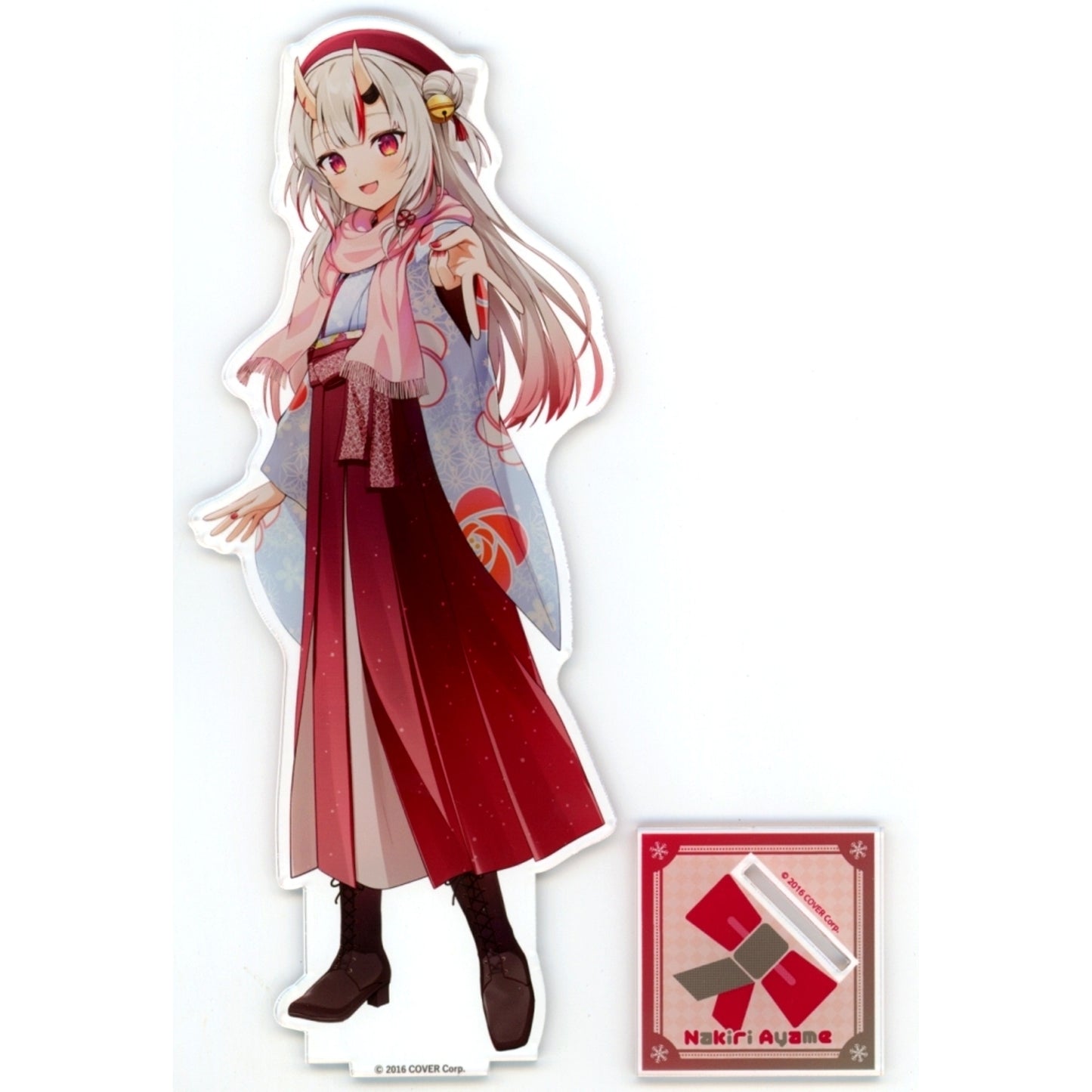 Nakiri Ayame Big Acrylic Stand VTuber hololive Irohanihohetto Ayafubumi x Toshimaen Niwa no Yu Mail Order Limited [USED]