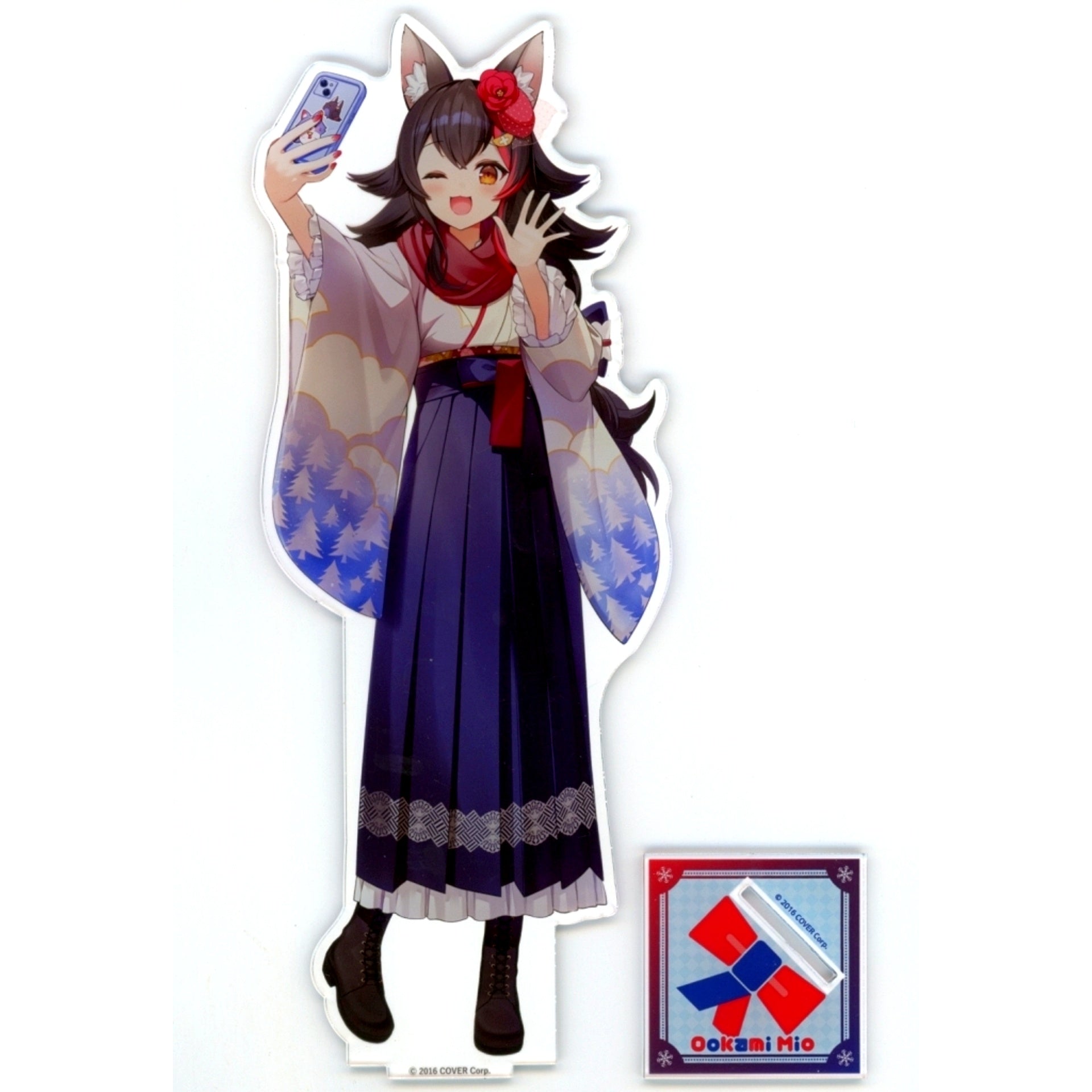 Ookami Mio Big Acrylic Stand Virtual YouTuber Hololive Irohanihohetto Ayafubumi x Toshimaen Niwa no Yu Mail Order Limited [USED]