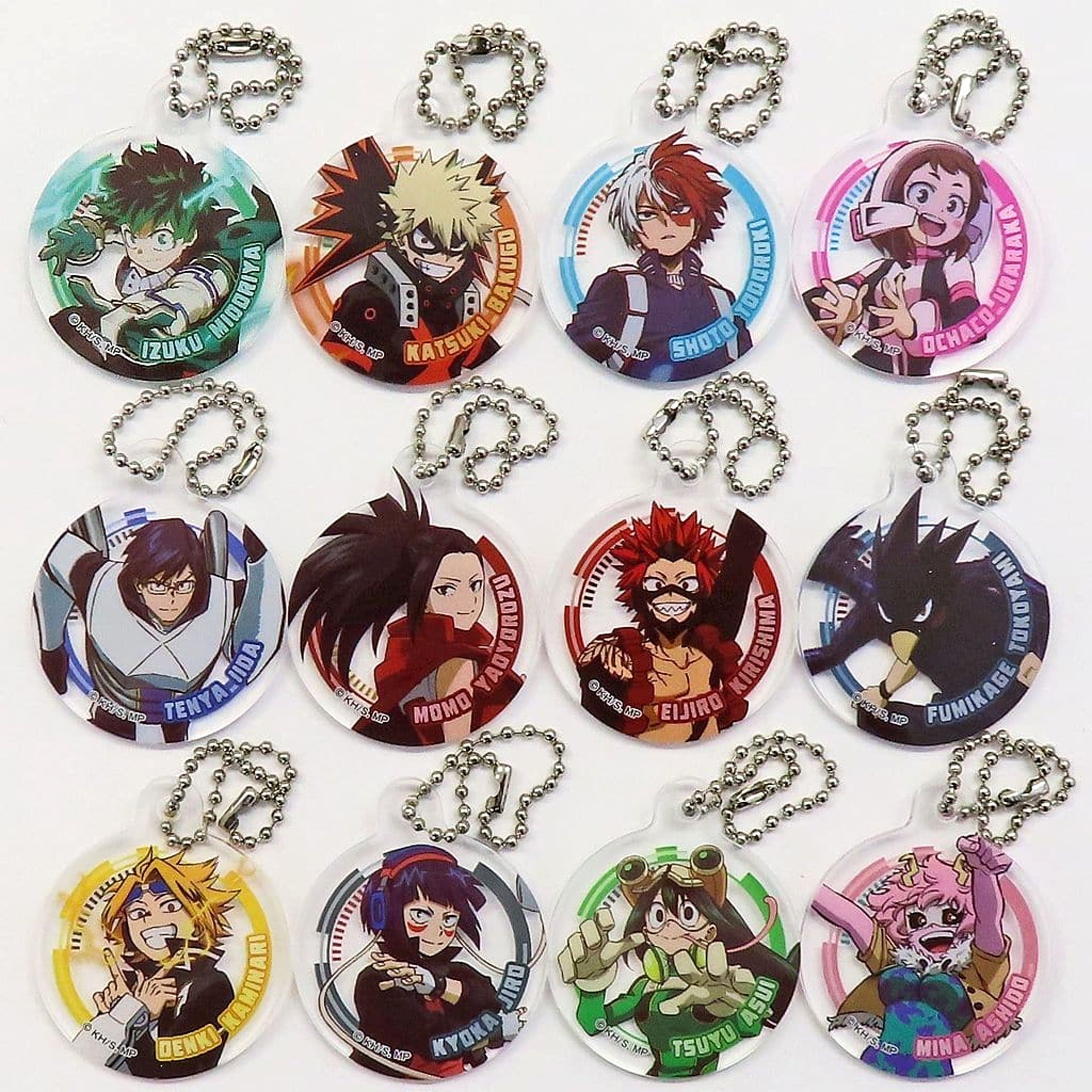 My Hero Academia Izuku Midoriya & Others Acrimini Akrimini Acrylic Keychain All 12 Types Set Acrylic Item [USED]