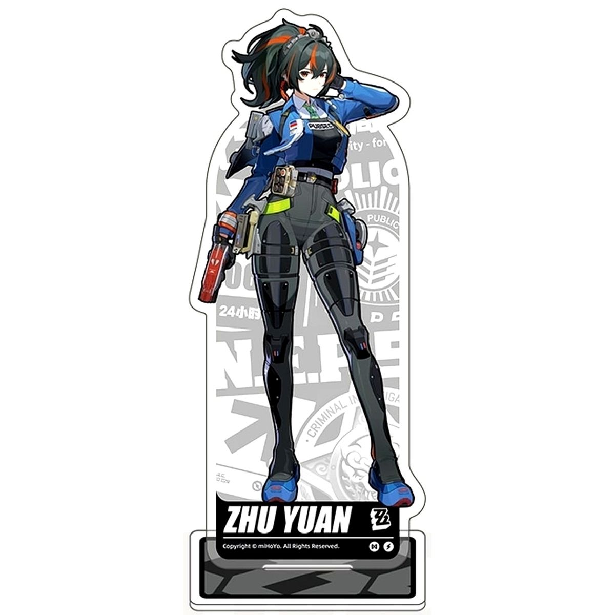 Zhu Yuan Zenless Zone Zero Standing Art Series Acrylic Stand Special Investigation Team [USED]