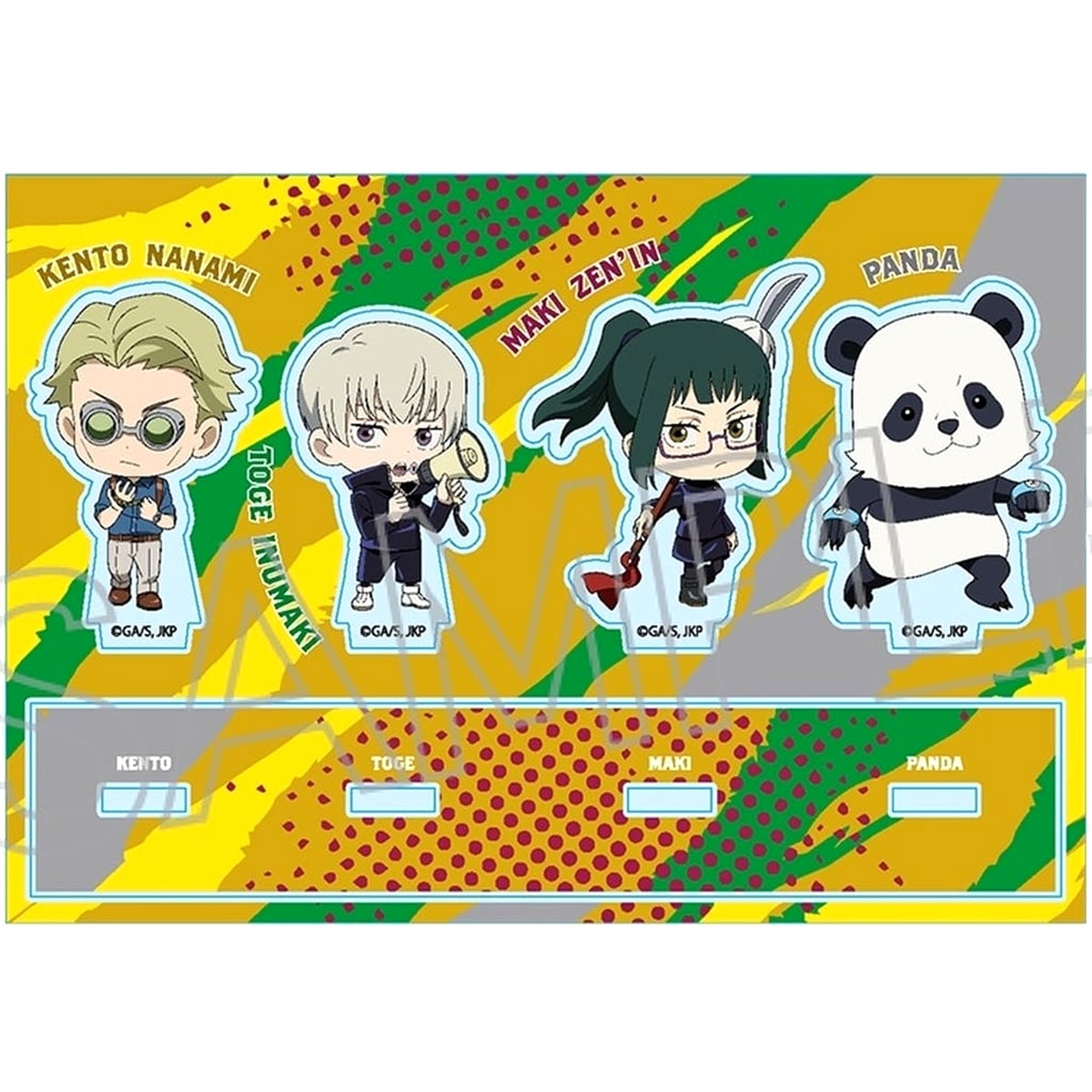 Jujutsu Kaisen Maki Zenin & Toge Inumaki & Panda & Kento Nanami Chibi Collection vol. 2 Type B Acrylic Stands [USED]