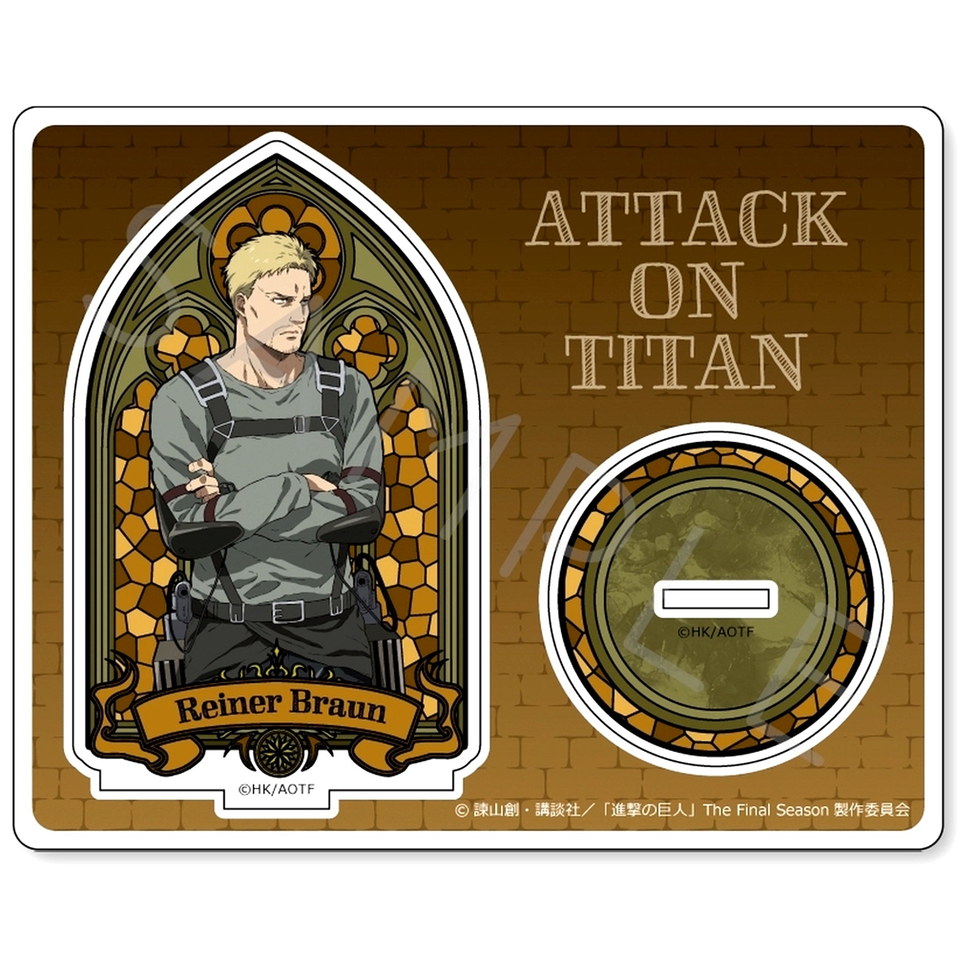 Reiner Braun Attack on Titan The Final Season Acrylic Stand Vol.12 CG [USED]