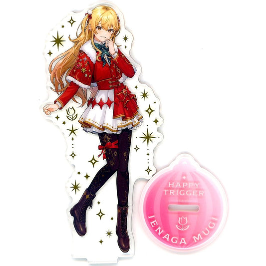 Ienaga Mugi Virtual YouTuber Nijisanji HAPPY TRIGGER CHRISTMAS Foil Stamped Acrylic Stand [USED]