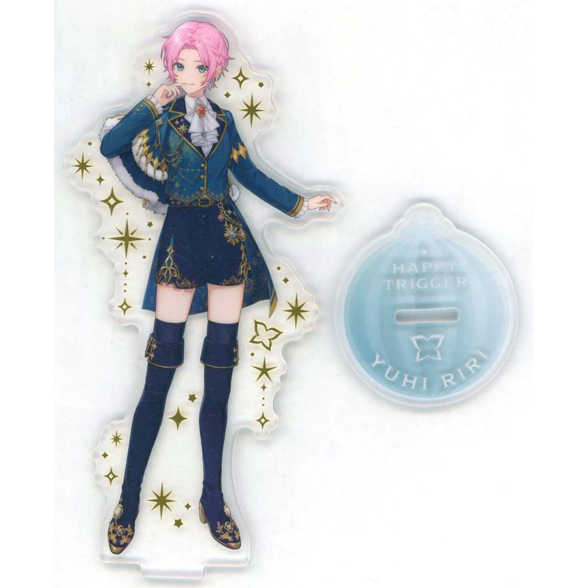 Yuhi Riri Foil Acrylic Stand Virtual YouTuber Nijisanji Happy Trigger Christmas [USED]