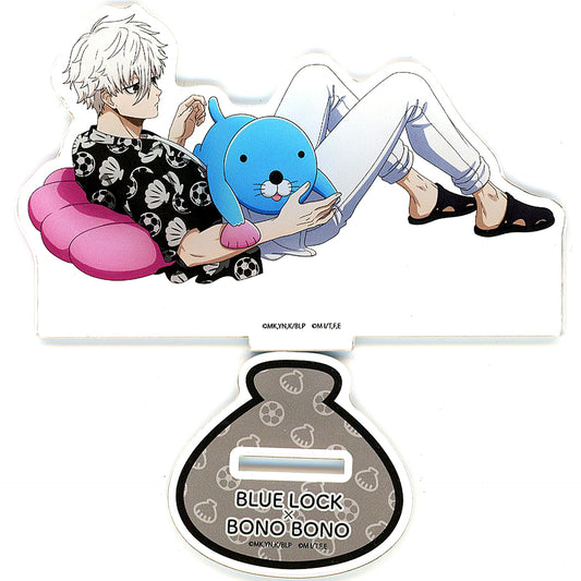 Seishiro Nagi & Bonobono Lying Down Blue Lock x Bonobono in TSUTAYA 3rd Yume no Bonobono Land Acrylic Stand [USED]