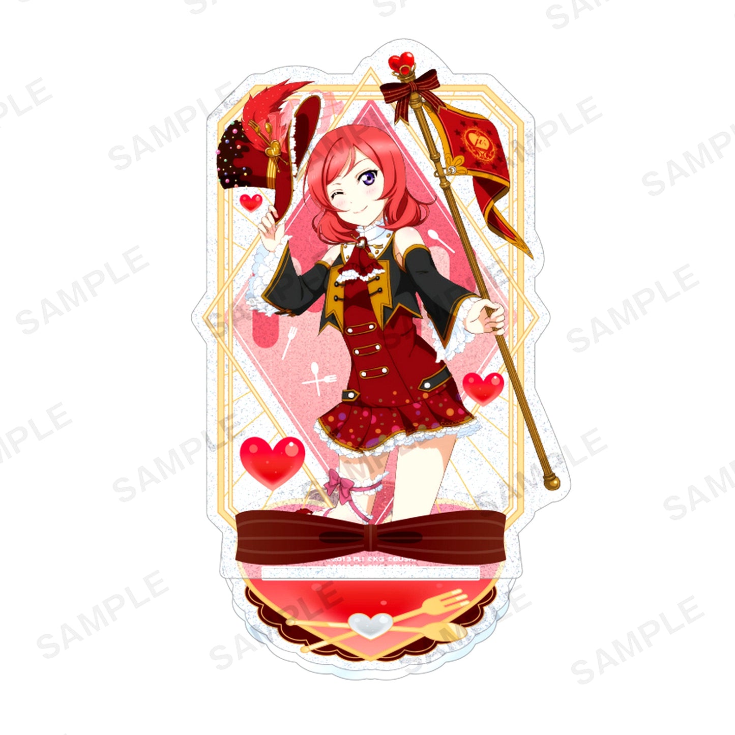 Maki Nishikino Mu's Valentine 2015 Ver. Kirarin Acrylic Stand Love Live! School Idol Festival [USED]