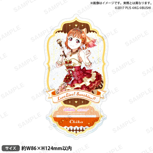Chika Takami Aqours Valentine Part 2 Ver. Kirarin Acrylic Stand Love Live! School Idol Festival [USED]