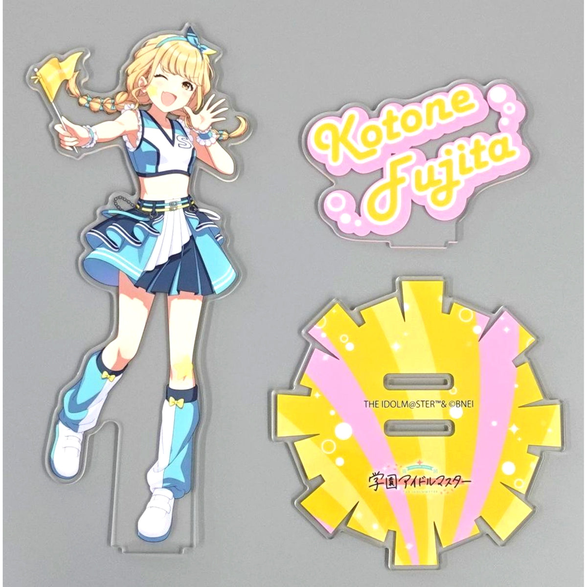 Kotone Fujita Illustration Big Acrylic Stand Gakuen iDOLM@STER x TAG-LIVE! Pop-up Store at Animate Akihabara Building 1 [USED]