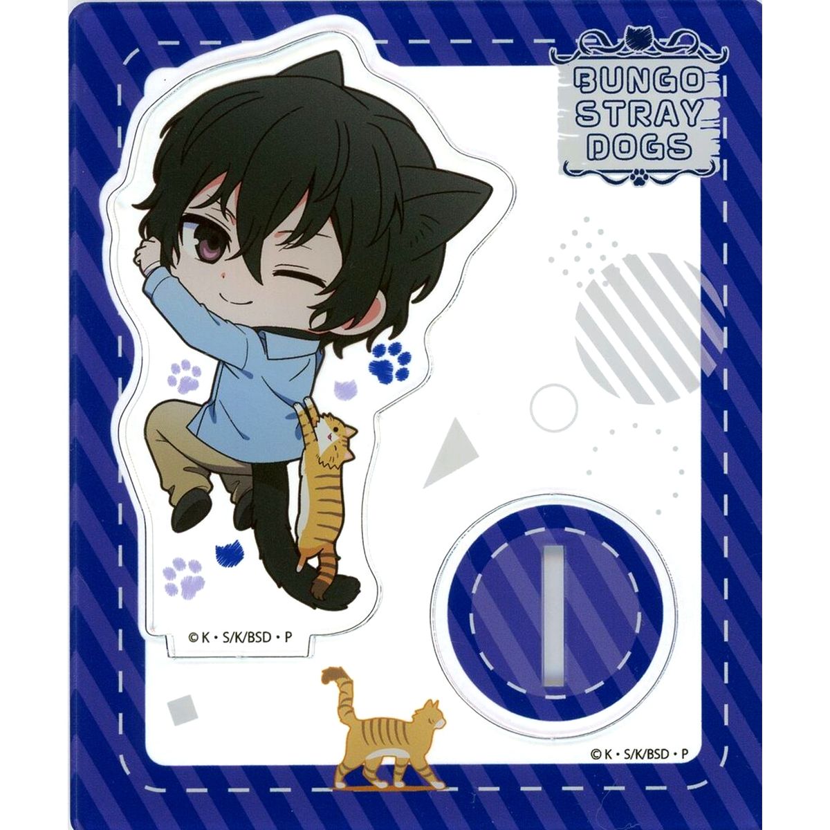 Osamu Dazai Bungo Stray Dogs Acrylic Stand Hittsuki Nyan Ver. [USED]