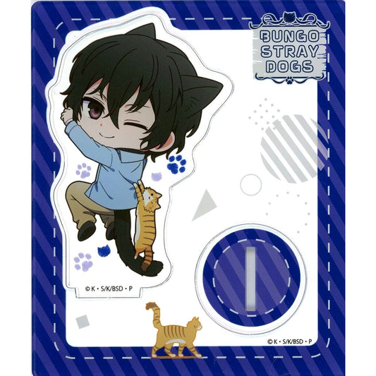 Osamu Dazai Bungo Stray Dogs Acrylic Stand Hittsuki Nyan Ver. [USED]
