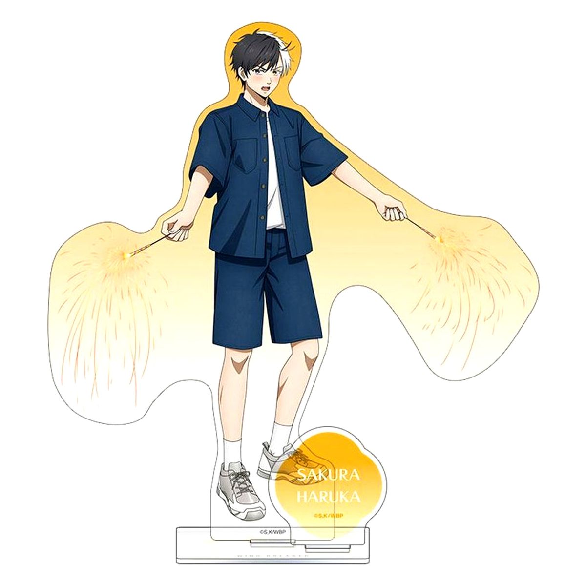 Haruka Sakura Wind Breaker Fireworks Acrylic Stand [USED]