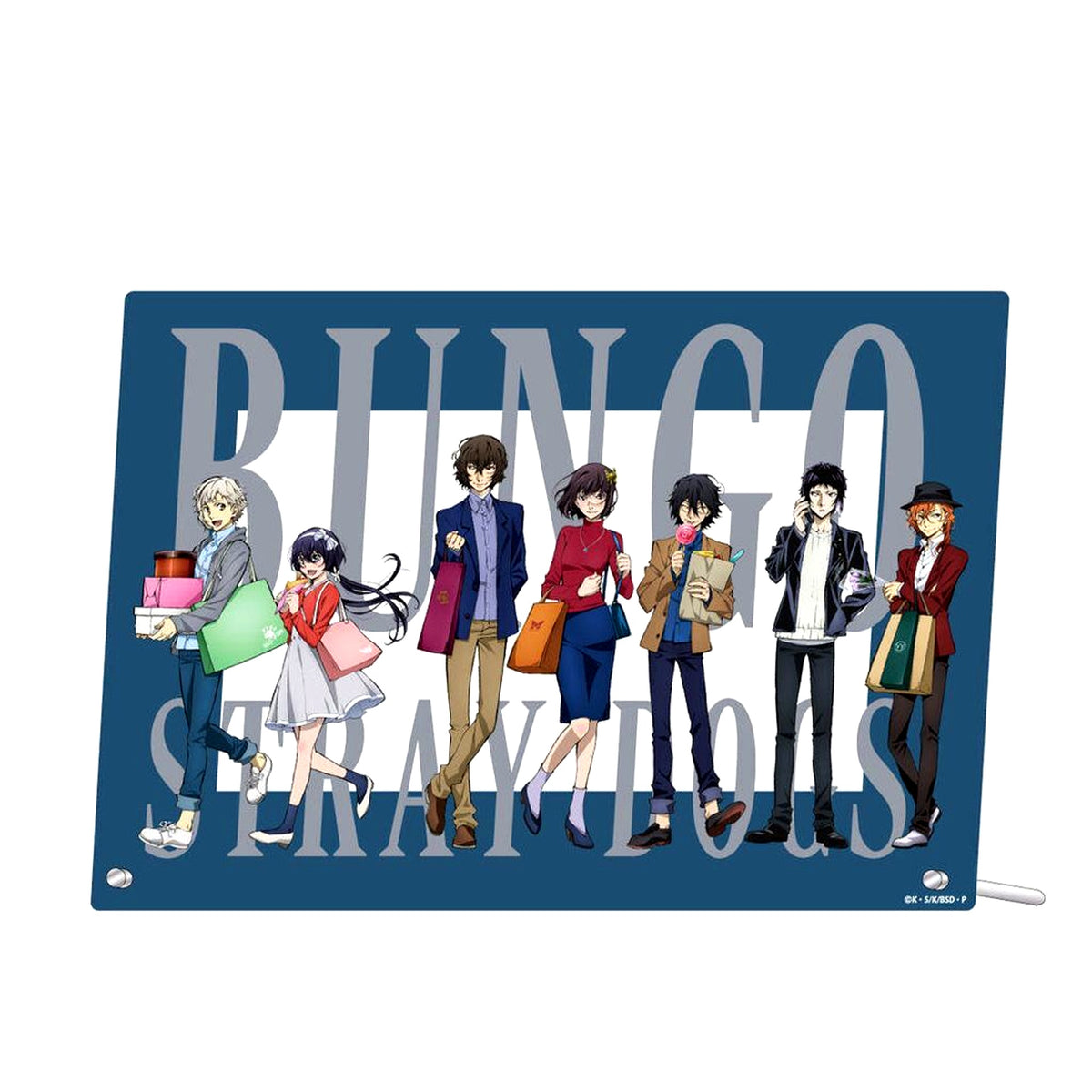 Group Acrylic Art Panel Bungo Stray Dogs [USED]