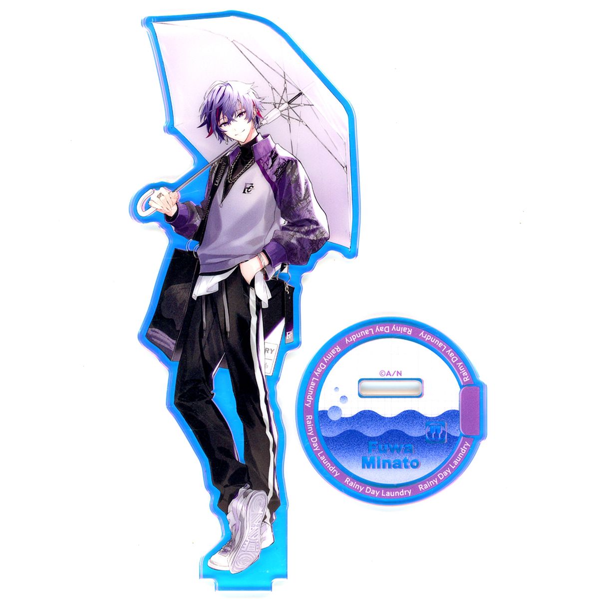 Fuwa Minato Aurora Acrylic Stand Virtual YouTuber Nijisanji NIJISANJI EN Rainy Day Laundry [USED]