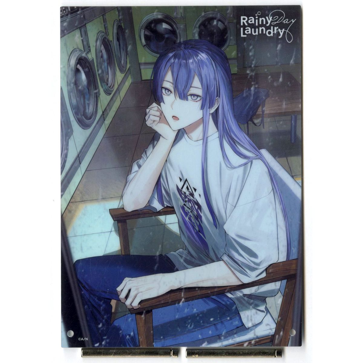 Nagao Kei Virtual YouTuber Nijisanji Acrylic Panel NIJISANJI EN Rainy Day Laundry [USED]