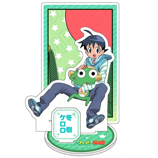 Keroro, Fuyuki Hinata Charaditional Toy Flower Card Pattern Acrylic Stand Sgt. Frog [USED]