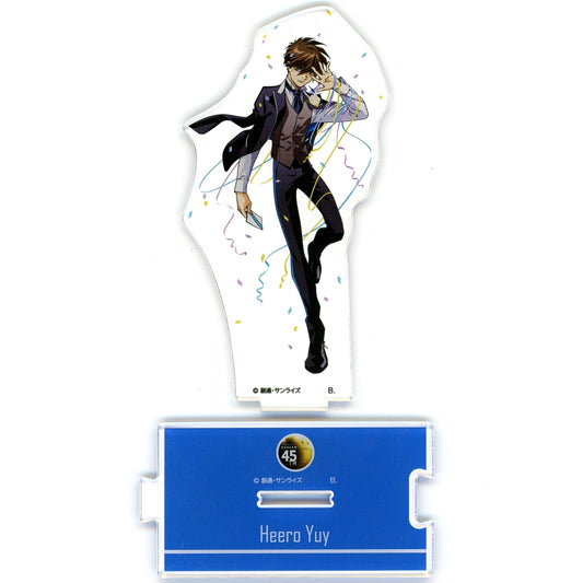 Heero Yuy Mobile Suit Gundam Wing Anniversary Illustration Linking Acrylic Stand Gundam GWX 30th Anniversary Project [USED]