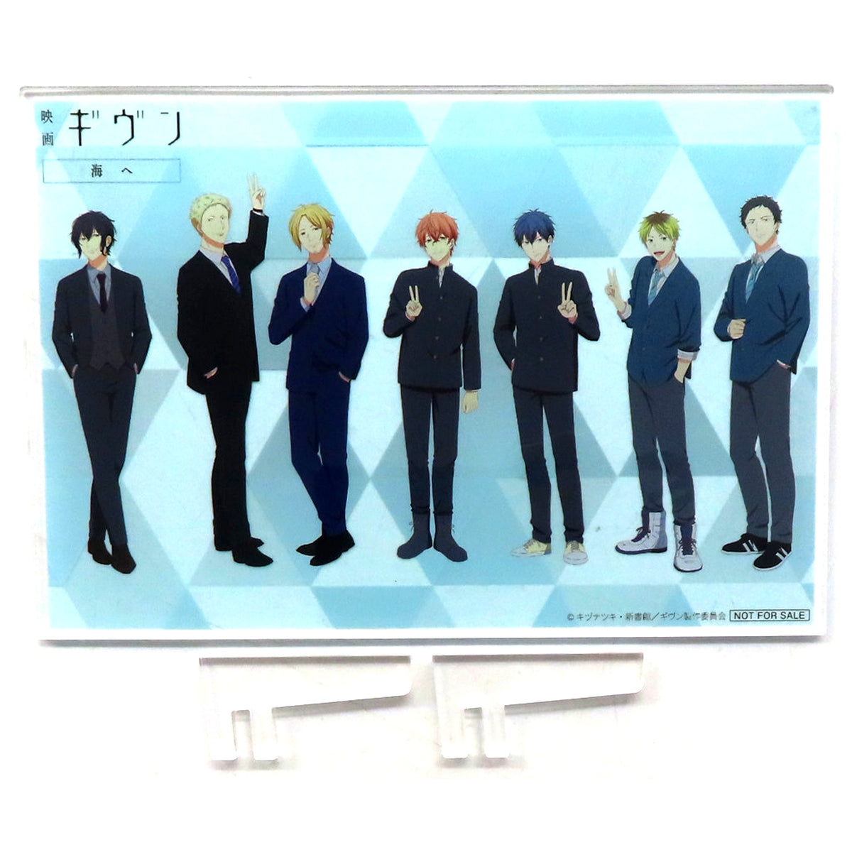 Group Postcard Size Acrylic Stand Blu-ray DVD Movie Given The Movie: Umi e Toranosana Purchase Bonus [USED]