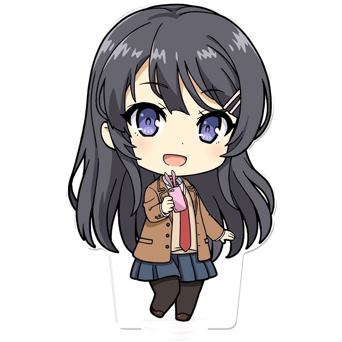 Mai Sakurajima School Uniform Ver. Deka Puni Colle! Acrylic Figure Rascal Does Not Dream Series [USED]