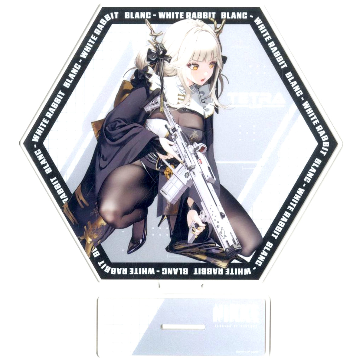 Blanc White Rabbit Platinum Zakka Double-Sided Big Acrylic Stand Vol.2 Goddess of Victory: Nikke [USED]