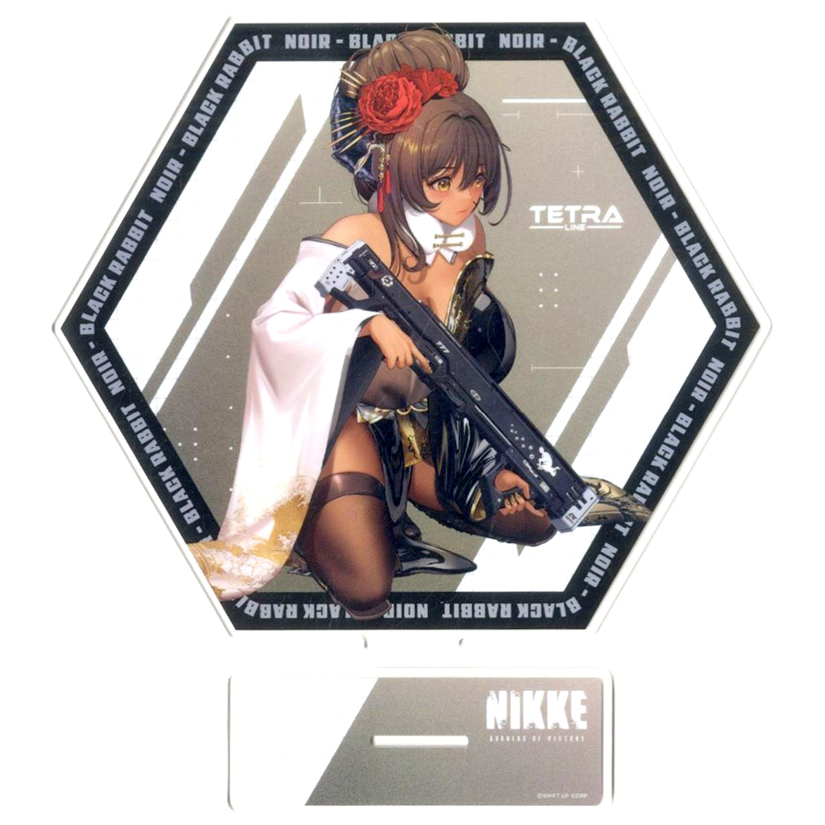 Noir Black Rabbit Platinum Zakka Double-Sided Big Acrylic Stand Vol.2 Goddess of Victory: Nikke [USED]
