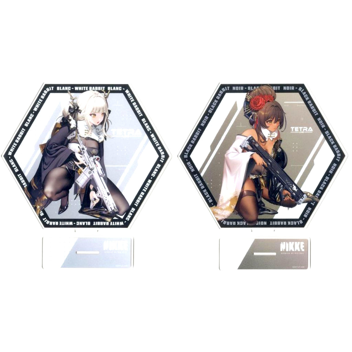 Set of 2 Platinum Zakka Double-Sided Big Acrylic Stand Vol.2 Goddess of Victory: Nikke [USED]