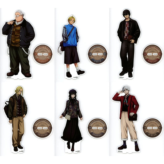 Set of 6 Large Acrylic Stand SAKAMOTO DAYS Illustration Vintage Style A Prize Final Prize [USED]