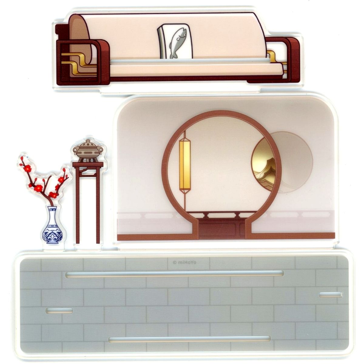 Owlbert Honkai: Star Rail Reception Room Series Acrylic Stand Bu Ye Hou Tea House [USED]
