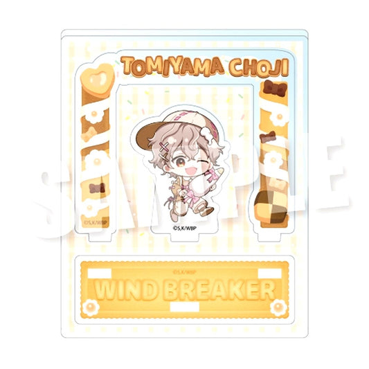 Choji Tomiyama Wind Breaker Cookie & Cream ver. Acrylic Diorama Stand TV Anime [USED]