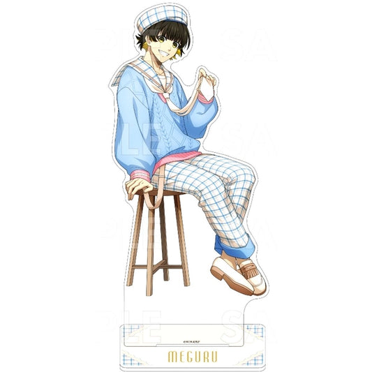 Meguru Bachira Blue Lock Check Sailor Style Jumbo Acrylic Stand [USED]