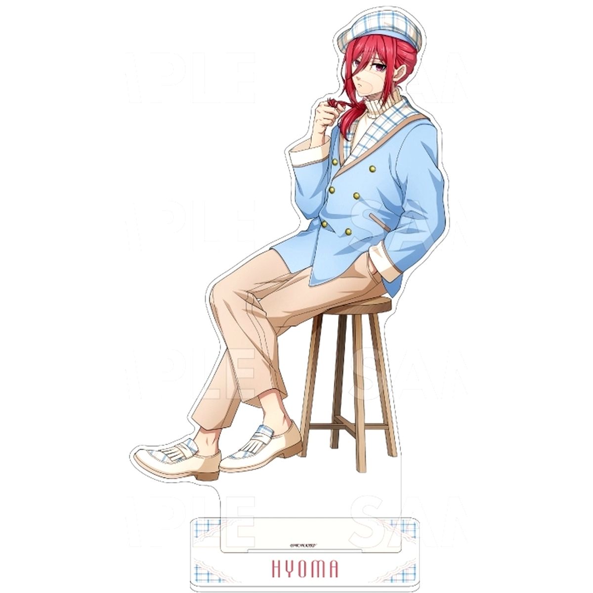 Hyoma Chigiri Blue Lock Check Sailor Style Jumbo Acrylic Stand [USED]