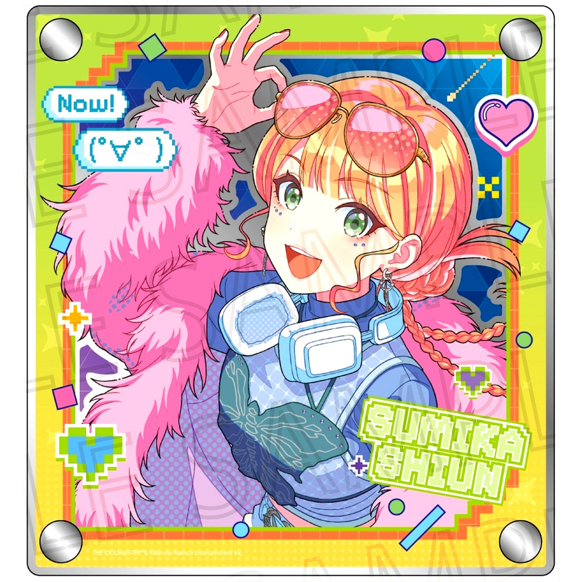 Sumika Shiun Triple Acrylic Mirror Plate Miracle Nanau Gakuen iDOLM@STER [USED]