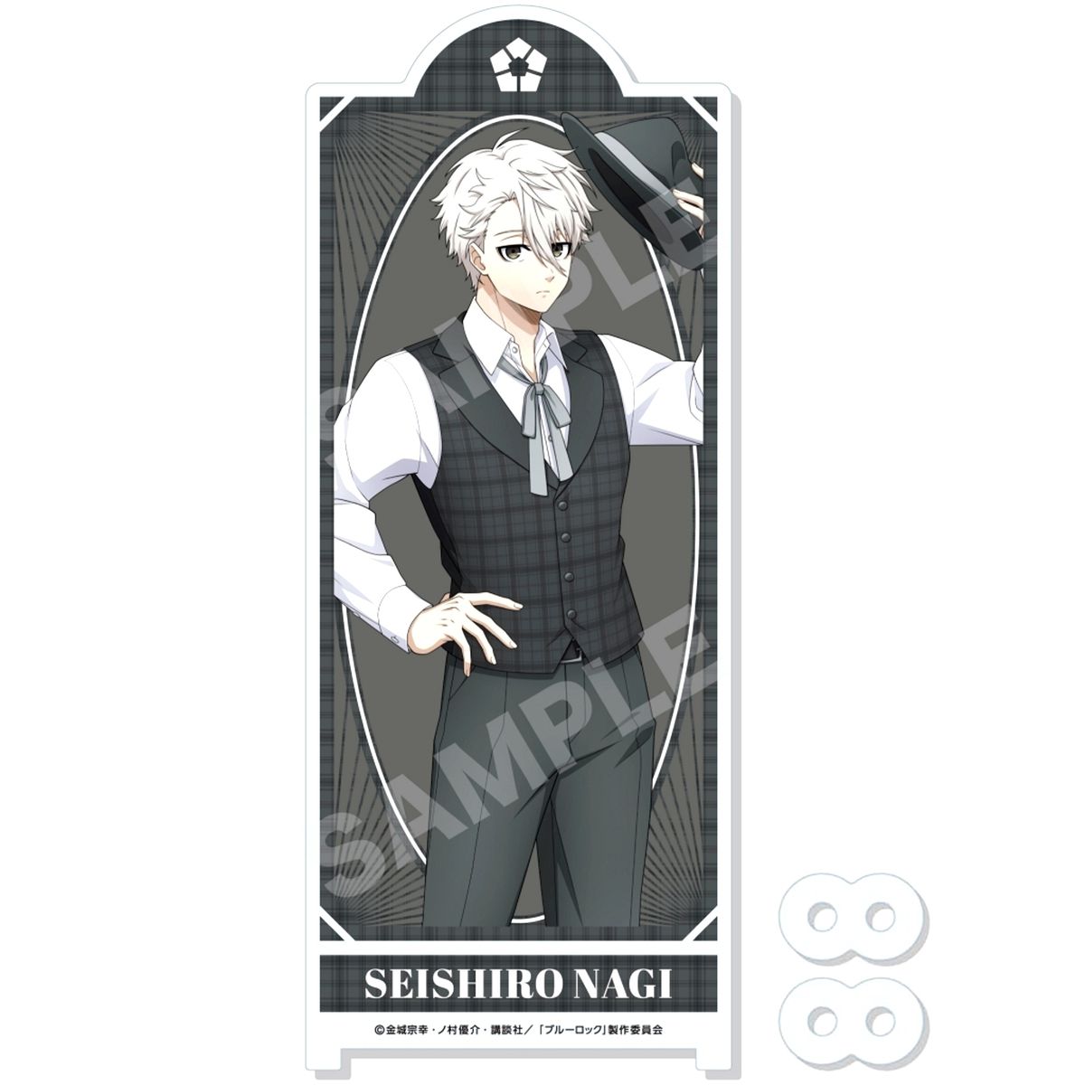 03. Seishiro Nagi Folding Screen Style Acrylic Stand Lock Dance ver. Blue Lock [USED]