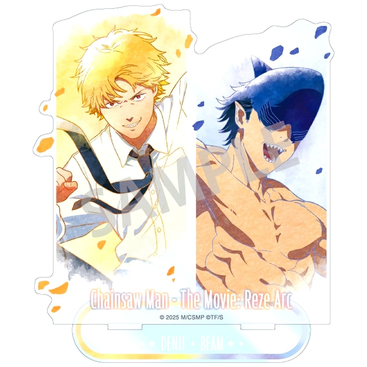 Denji, Beam Chainsaw Man the Movie: Reze Arc Kamiani TOUCH Floating Sensation Pair Acrylic Stand [USED]