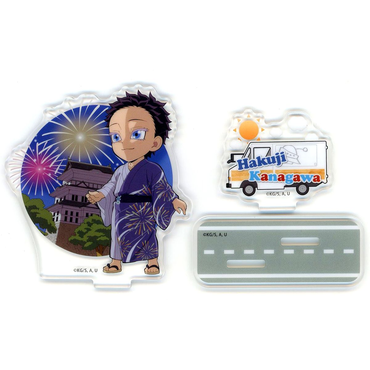 Hakuji Demon Slayer: Kimetsu no Yaiba ufotable Cafe TO GO -47 Complete Journey- Kanagawa Random Acrylic Stand [USED]