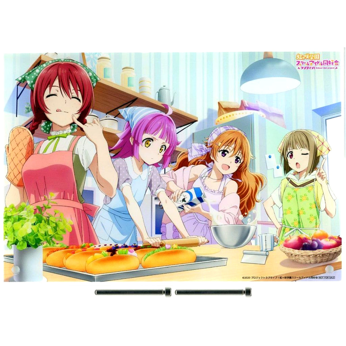 Kasumi Nakasu, Kanata Konoe, Emma Verde, Rina Tennoji Illustration A5 Acrylic Stand Love Live! Nijigasaki High School Idol Club Sofmap x Anime Ga Purchase Bonus [USED]