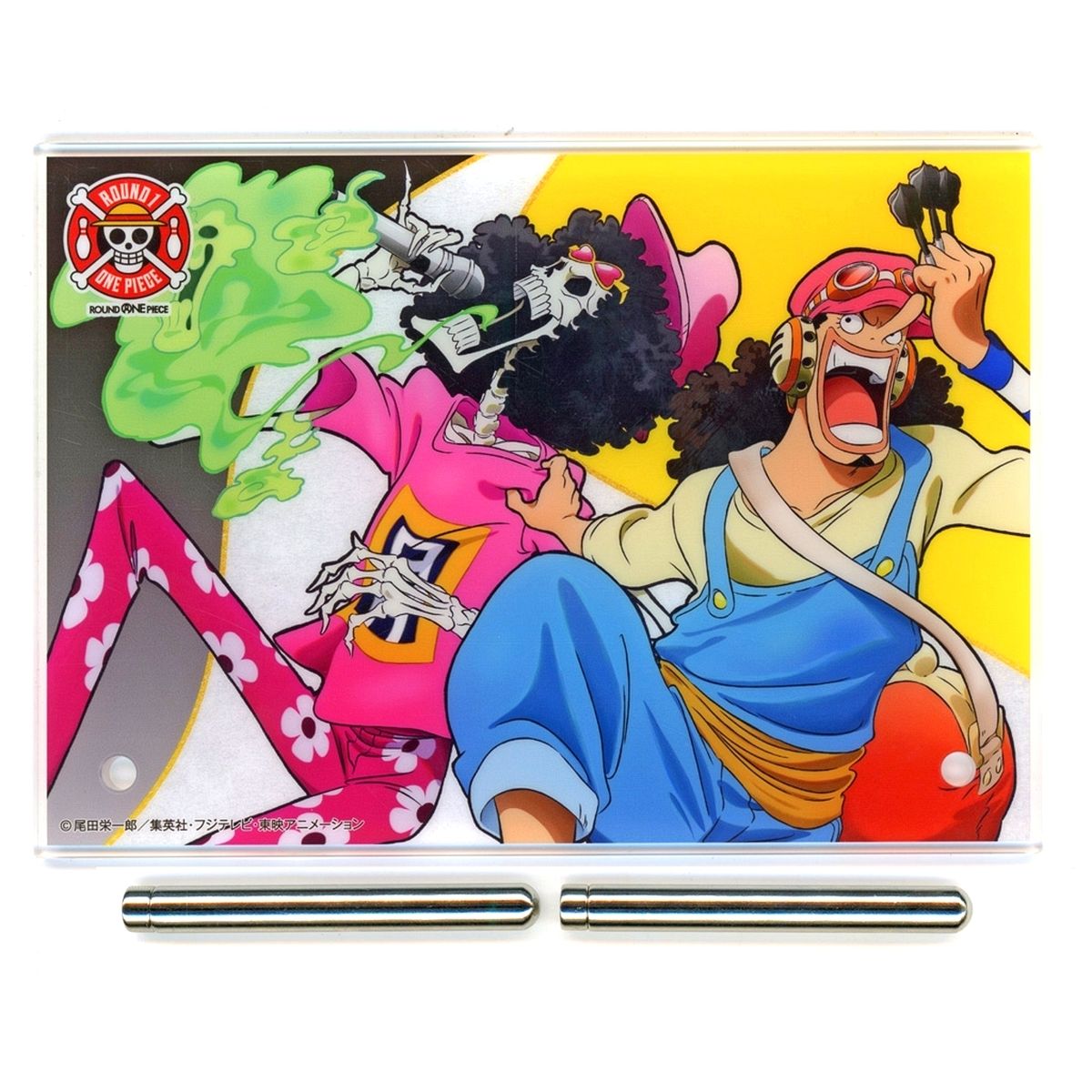 Usopp, Brook One Piece x ROUND1 Original Acrylic Plate [USED]