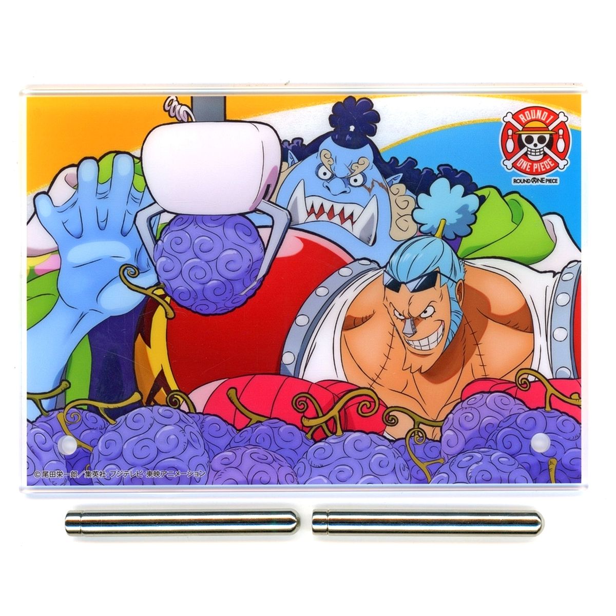 Franky, Jinbe One Piece x ROUND1 Original Acrylic Plate [USED]