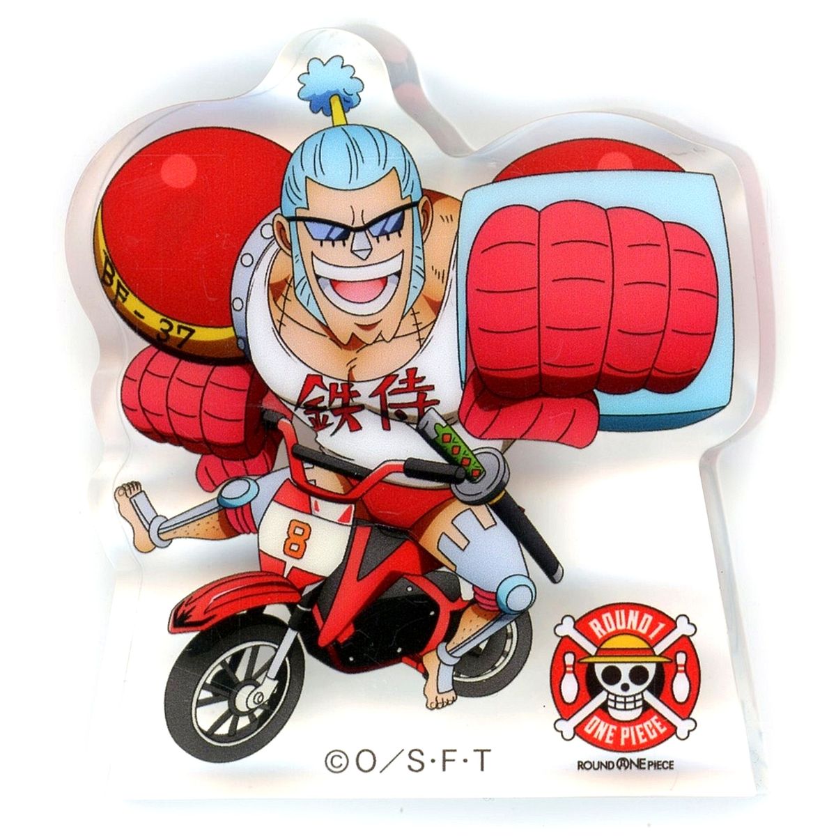 Franky One Piece x ROUND1 Original Acrylic Block [USED]
