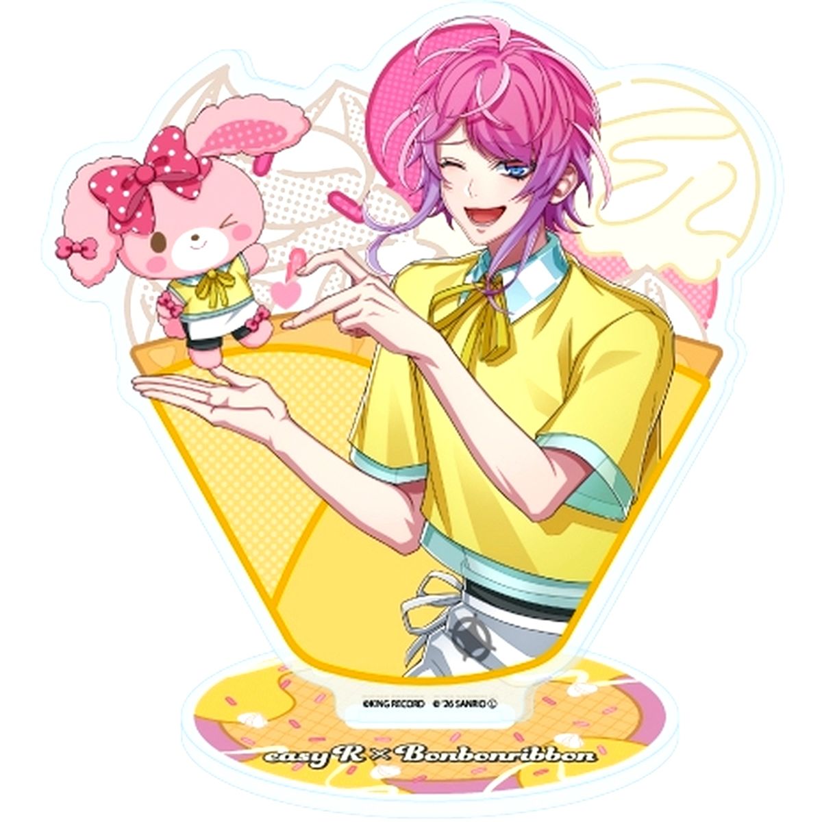Ramuda Amemura Bonbonribbon Hypnosis Mic: Division Rap Battle Sanrio Nakayoku Edit Acrylic Stand [USED]