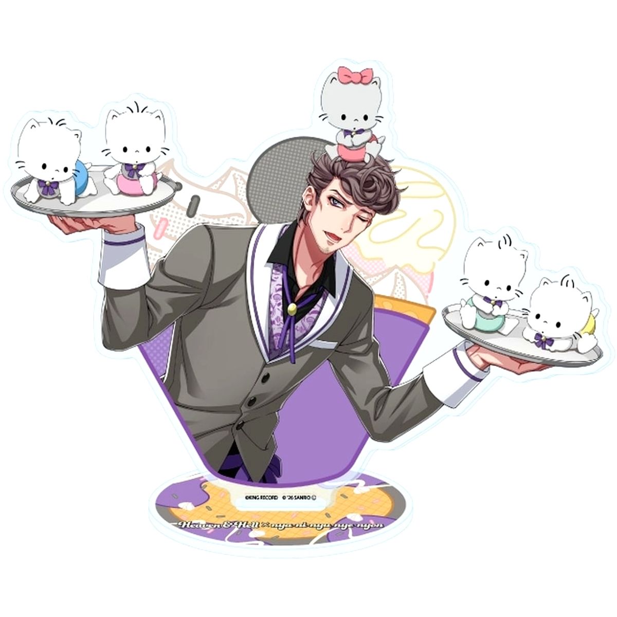 Hitoya Amaguni Nyanyinyunyenyon Hypnosis Mic: Division Rap Battle Sanrio Nakayoku Edit Acrylic Stand [USED]