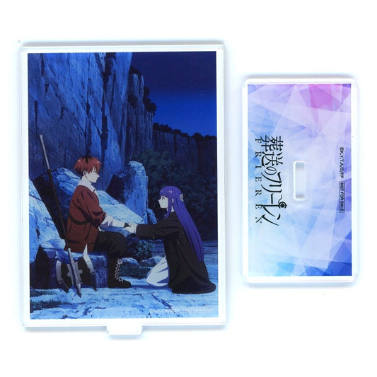 Fern, Stark New Illustration Mini Acrylic Stand Frieren: Beyond Journey's End Season2 Vol.2 Blu-ray/DVD Amazon.co.jp Purchase Bonus [USED]