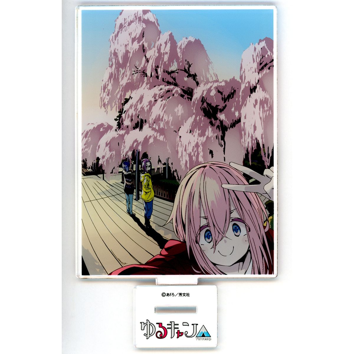 Nadeshiko Kagamihara, Rin Shima, Sakura Kagamihara B6 Visual Board Comics Laid-Back Camp Vol. 14 animate Purchase Privilege [USED]