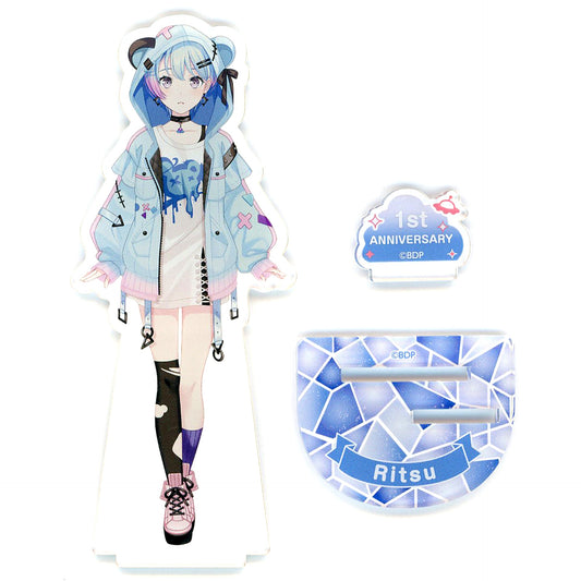 Ritsu Minetsuki Acrylic Stand BanG Dream! Mugendai Mewtype 1st Anniversary Celebration Fair [USED]